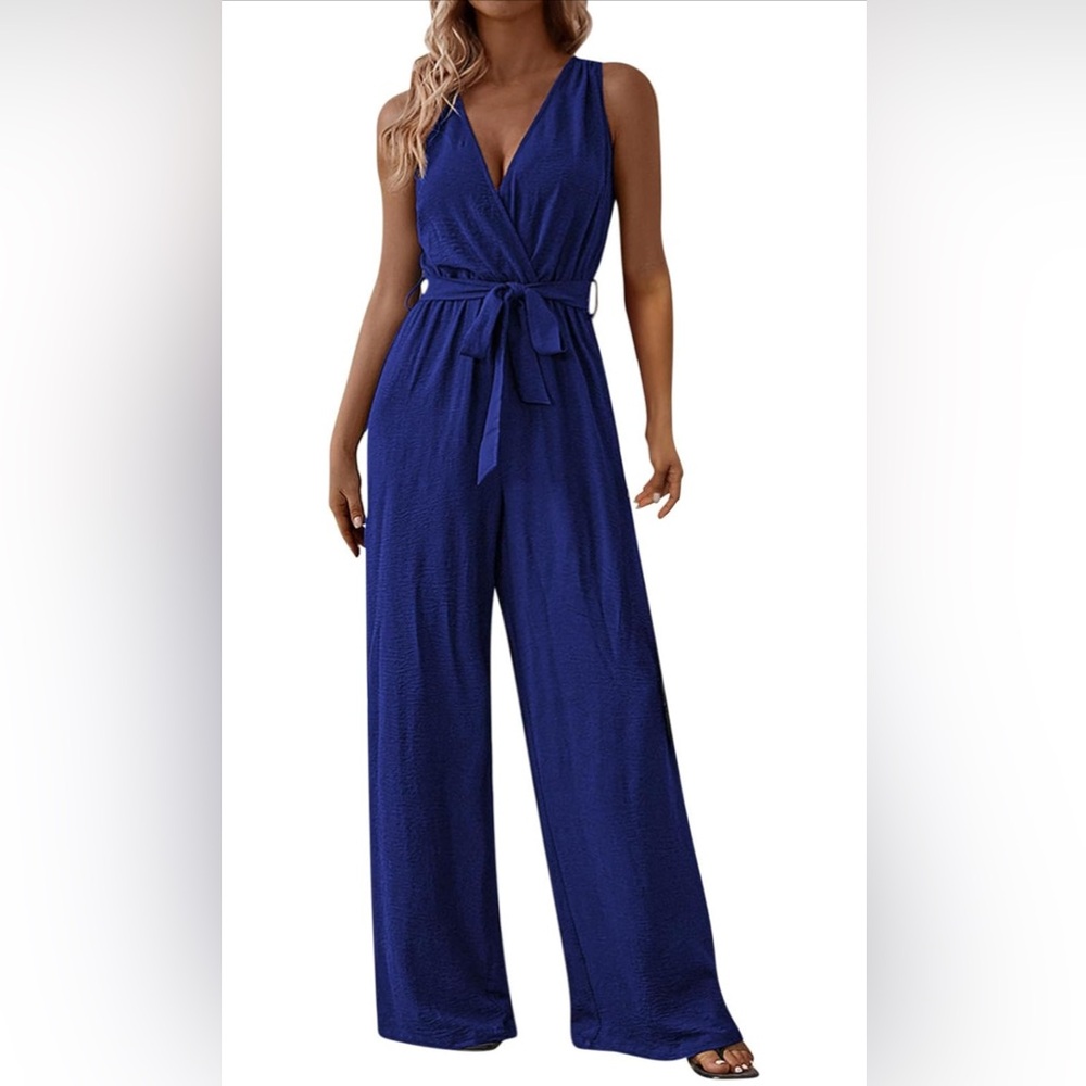 Elegant Blue Women's Jumpsuit